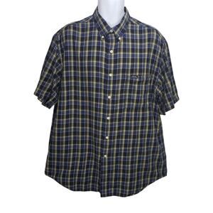 Chaps Ralph Lauren Plaid Cotton Button Up Shirt X Classic Men's Wear